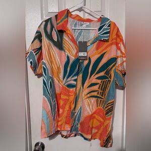 Vitamin A Multicolor Tropical Print Shirt